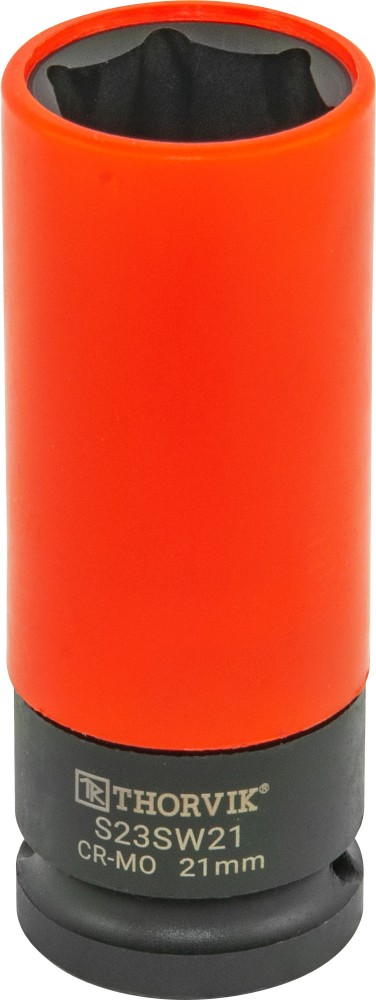 S23SW21 Головка торцевая ударная удлиненная тонкостенная 1/2"DR для легкосплавных колесных дисков, 21 мм