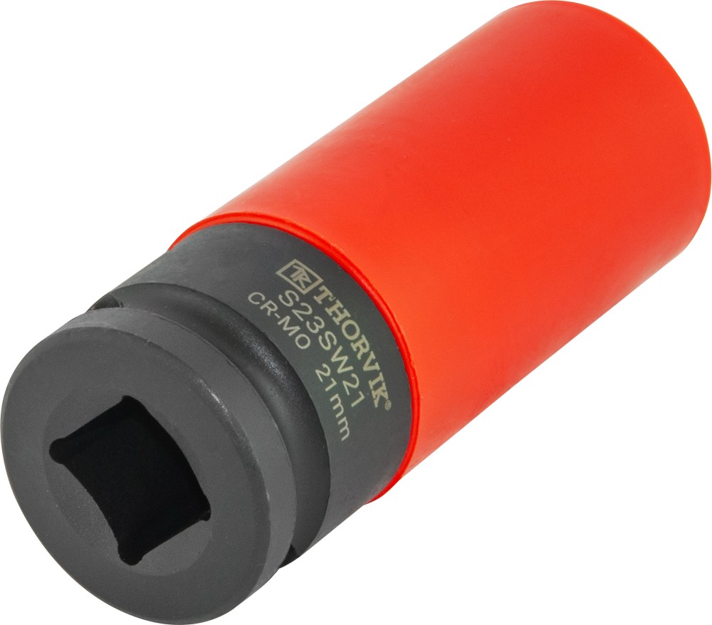 S23SW21 Головка торцевая ударная удлиненная тонкостенная 1/2"DR для легкосплавных колесных дисков, 21 мм