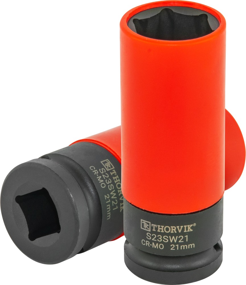 S23SW21 Головка торцевая ударная удлиненная тонкостенная 1/2"DR для легкосплавных колесных дисков, 21 мм