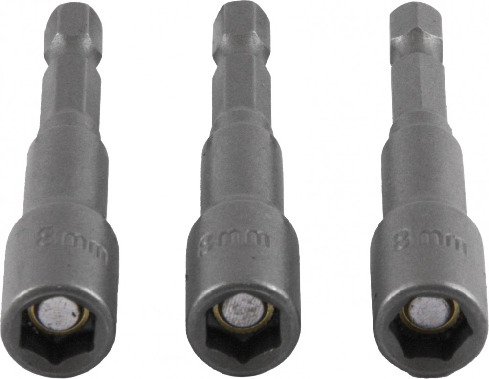 SH11SM118S3 Набор насадок торцевых 8 мм с магнитной вставкой для механизированного инструмента HDR 1/4", 3 предмета