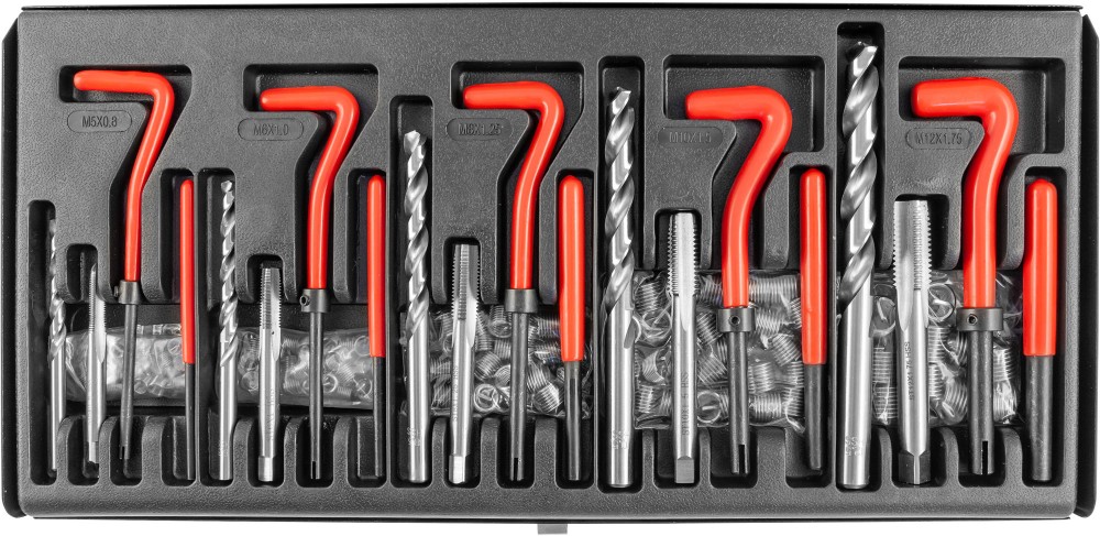 TRIS131 Набор для восстановления резьбы M5-M12, 131 предмет