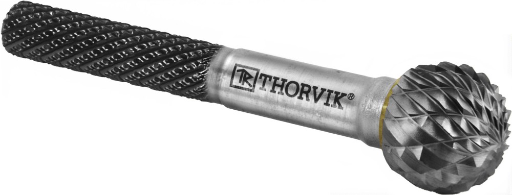 TRRBD08070657-2  Борфреза твердосплавная сферическая, тип D, 8 мм, двойная насечка, в боксе