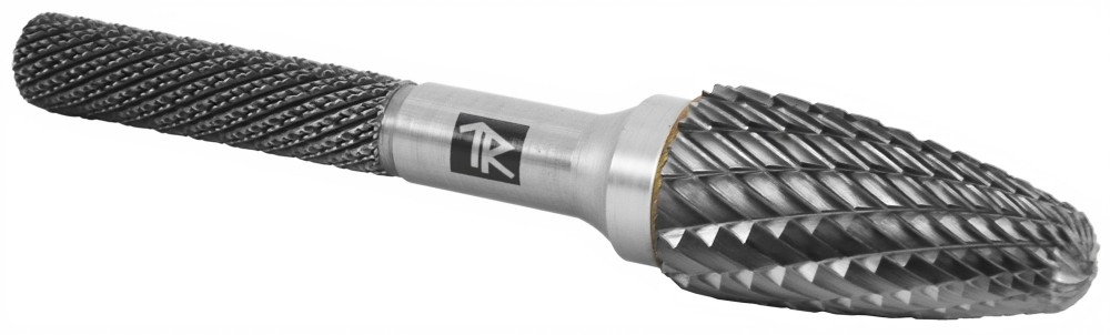 TRRBF10200665-2  Борфреза твердосплавная гиперболическая, тип F, 10 мм, двойная насечка, в боксе