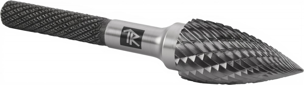 TRRBG06180663-2  Борфреза твердосплавная гиперболическая с заостренным концом, тип G, 6 мм, двойная насечка, в боксе