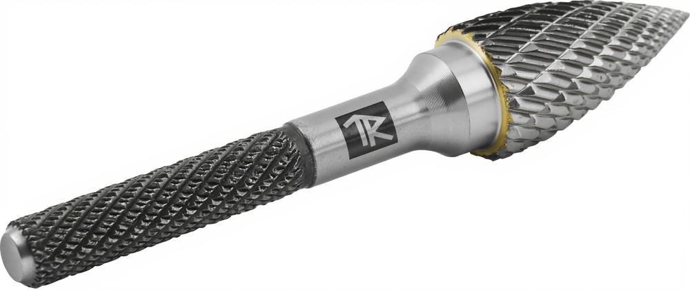 TRRBG06180663-2  Борфреза твердосплавная гиперболическая с заостренным концом, тип G, 6 мм, двойная насечка, в боксе