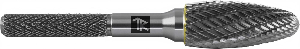 TRRBH10250670-2  Борфреза твердосплавная пламевидная, тип H, 10 мм, двойная насечка, в боксе