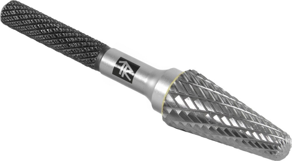 TRRBL06160661-2  Борфреза твердосплавная коническая с радиусным торцом, тип L, 6 мм, двойная насечка, в боксе