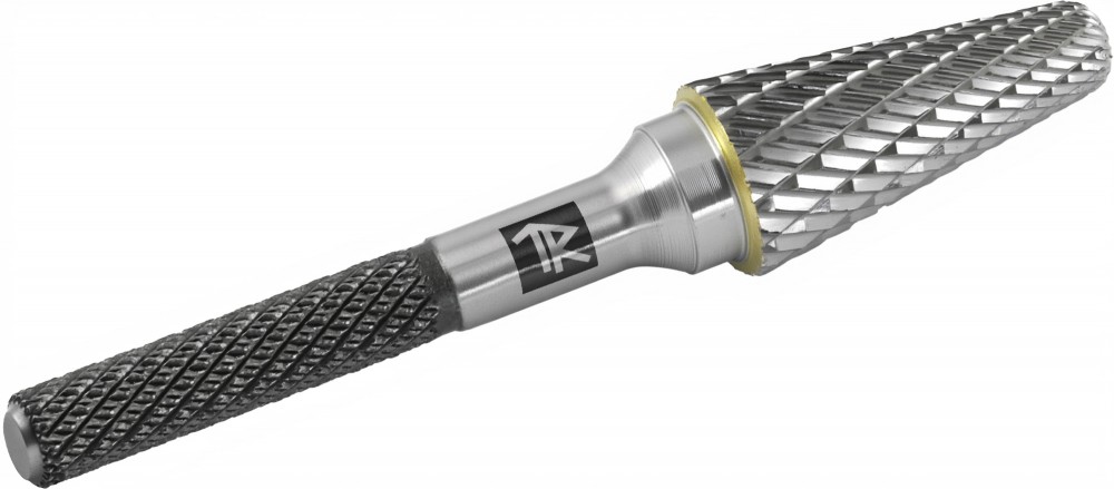 TRRBL08220667-2  Борфреза твердосплавная коническая с радиусным торцом, тип L, 8 мм, двойная насечка, в боксе