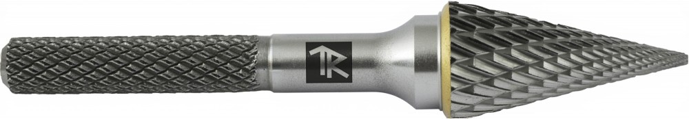 TRRBM10200665-2  Борфреза твердосплавная коническая, тип M, 10 мм, двойная насечка, в боксе