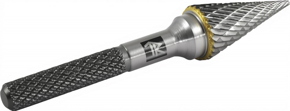 TRRBM10200665-2  Борфреза твердосплавная коническая, тип M, 10 мм, двойная насечка, в боксе