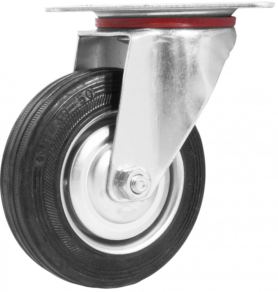 TT6-R Колесо D-100мм поворотное без тормоза для тележки Thorvik