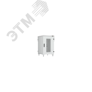 Шкаф напольный серии Lite II 19', 18U, перфорированная дверь, цельнометаллические стенки и задняя дверь, Ш600хВ974хГ800мм, в разобранном виде, серый