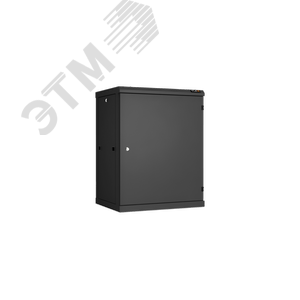 Шкаф настенный разбор 19д 15U металлическая дверь Ш600хВ770хГ450мм черный
