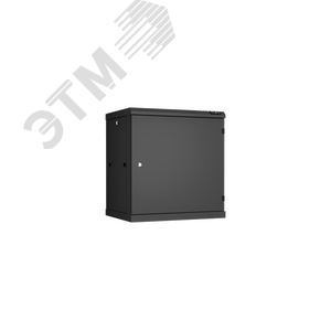 Шкаф настенный разбор 19д 12U металлическая дверь Ш600хВ636хГ450мм черный