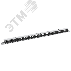 Органайзер кабельный вертикальный, 47U, для шкафов серий TFR-R, TFI-R и TFA, Ш97хГ110мм, металлический, с пластиковыми пальцами, с крепежом, цвет серы