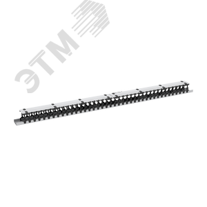 Органайзер кабельный вертикальный, 42U, для шкафов серий TFR-R, TFI-R и TFA, Ш97хГ110мм, металлический, с пластиковыми пальцами, с крепежом, цвет серы