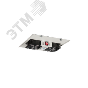 Блок вент для шкафов серии TFI-R и TWI-R без шнура питания серый