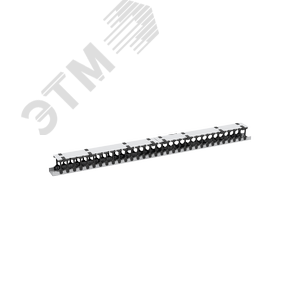 Органайзер кабельный вертикальный, 33U, для шкафов серий TFR-R, TFI-R и TFA, Ш97хГ110мм, металлический, с пластиковыми пальцами, с крепежом, цвет серы