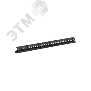 Органайзер кабельный вертикальный, 33U, для шкафов серий TFR-R, TFI-R и TFA, Ш97хГ110мм, металлический, с пластиковыми пальцами, с крепежом, цвет черн