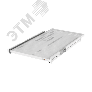 Полка выдвижная 19д Ш418хГ600мм для шкафа и стойки глубиной 800мм серая