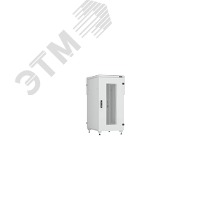 Шкаф напольный серии Lite II 19', 24U, перфорированная дверь, цельнометаллические стенки и задняя дверь, Ш600хВ1241хГ800мм, в разобранном виде, серый 