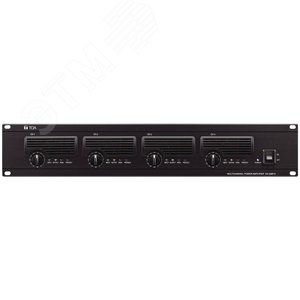 Цифровой усилитель мощности 4х500Вт, 100В, 50-20000Гц, THD 0.15%, сигнал/шум 100 дБ, высота 2 U