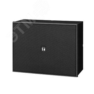 Громкоговоритель настенный, 6 (3/1,5/0,8) Вт, 100В, 150-20000Гц, 94дБ, драйвер 16см с двойным конусом, дерев. корпус с метал. решеткой, цвет черный