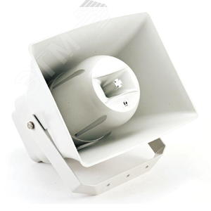 Широкополосный всепогодный 2-полосный рупор IP66, 60/30/15/7.5 Вт (100 В), 100 - 20000 Гц (-10 дБ), SPL 98 дБ/Вт/м. Корпус АВС пластик, 7,1 кг