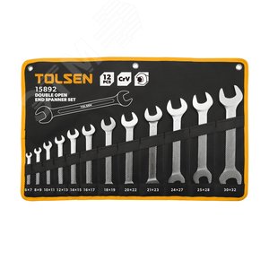 Набор рожковых ключей, 6-32 мм, 12 предметов TOLSEN TT15892
