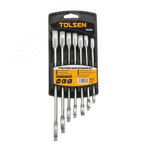 Набор комбинированных трещоточных ключей, 8-19 мм, 7 предметов TOLSEN TT15229