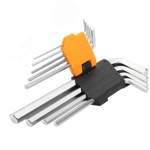 Набор Г-образных шестигранников, 1,5-10 мм, удлиненные, 9 предметов TOLSEN TT20048