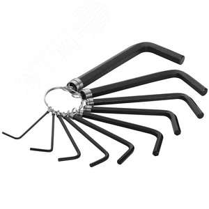 Набор Г-образных шестигранников, 1,5-10 мм, короткие, 10 предметов TOLSEN TT20051s