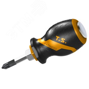 Отвертка крестовая "GRIPro", Phillips №2, 38 мм, силовая TOLSEN TT20140