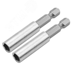 Набор держателей вставок (бит) 1/4", 60 мм, магнитных, для шуруповерта, 2 предмета TOLSEN TT77861