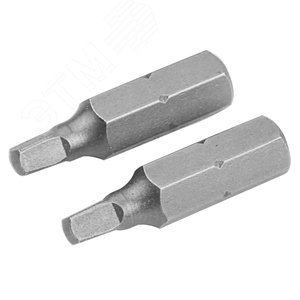 Набор вставок (бит) торцевых 1/4", Square, S3, 25 мм, 2 предмета TOLSEN TT20240