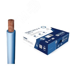 Провод силовой TOPFLEX V-K H07V-K 1х1.5 голубой