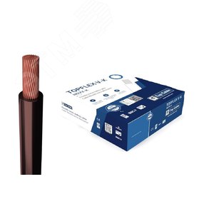 Провод силовой TOPFLEX V-K H05V-K 1х1 коричневый