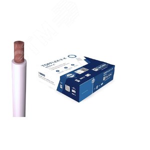 Провод силовой TOPFLEX V-K H05V-K 1х0.75 белый