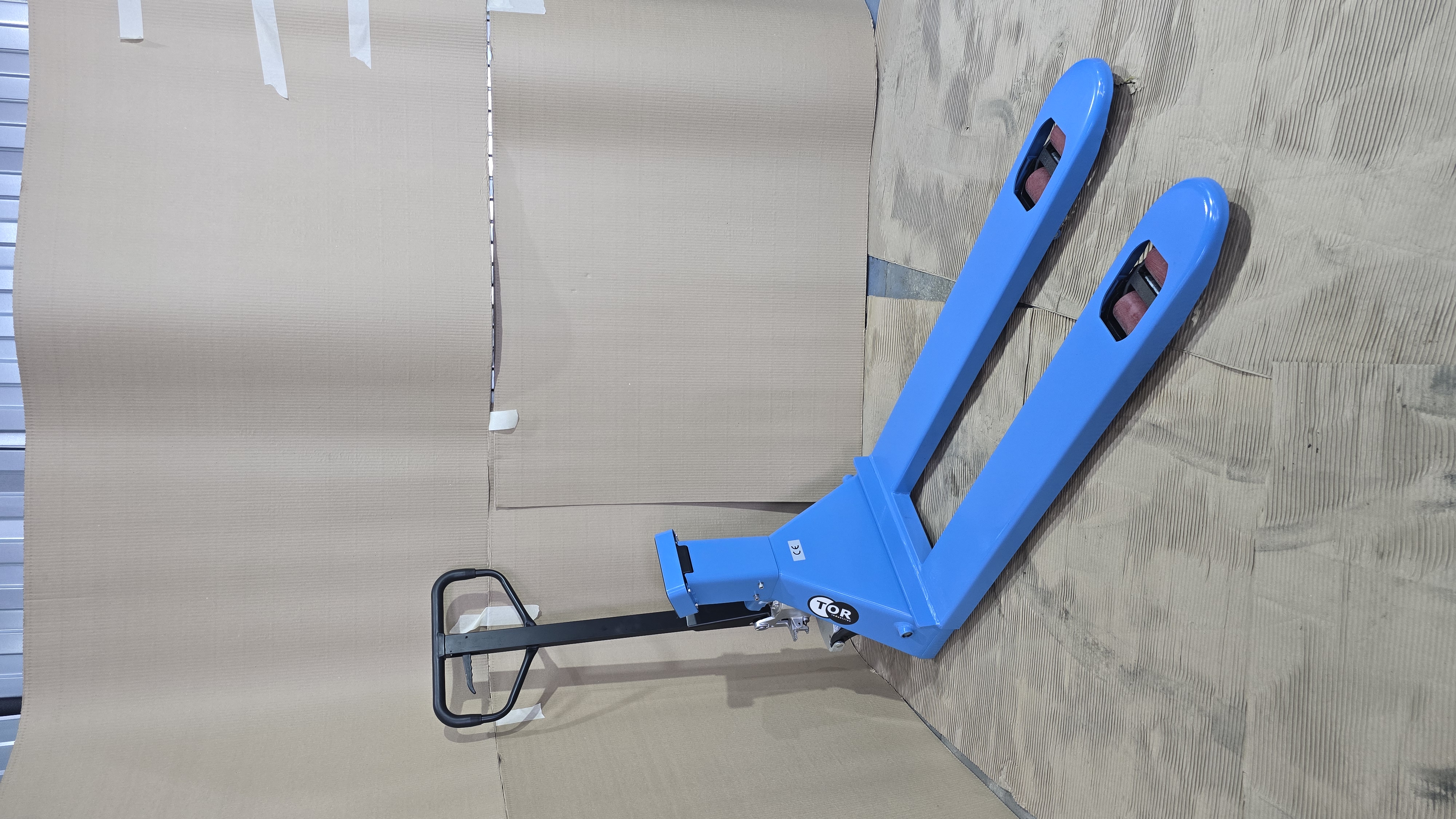 Тележка гидравлическая с весами и принтером неповоротный дисплей 2500 кг 1150 мм полиуретановые колеса TOR WH-25ES