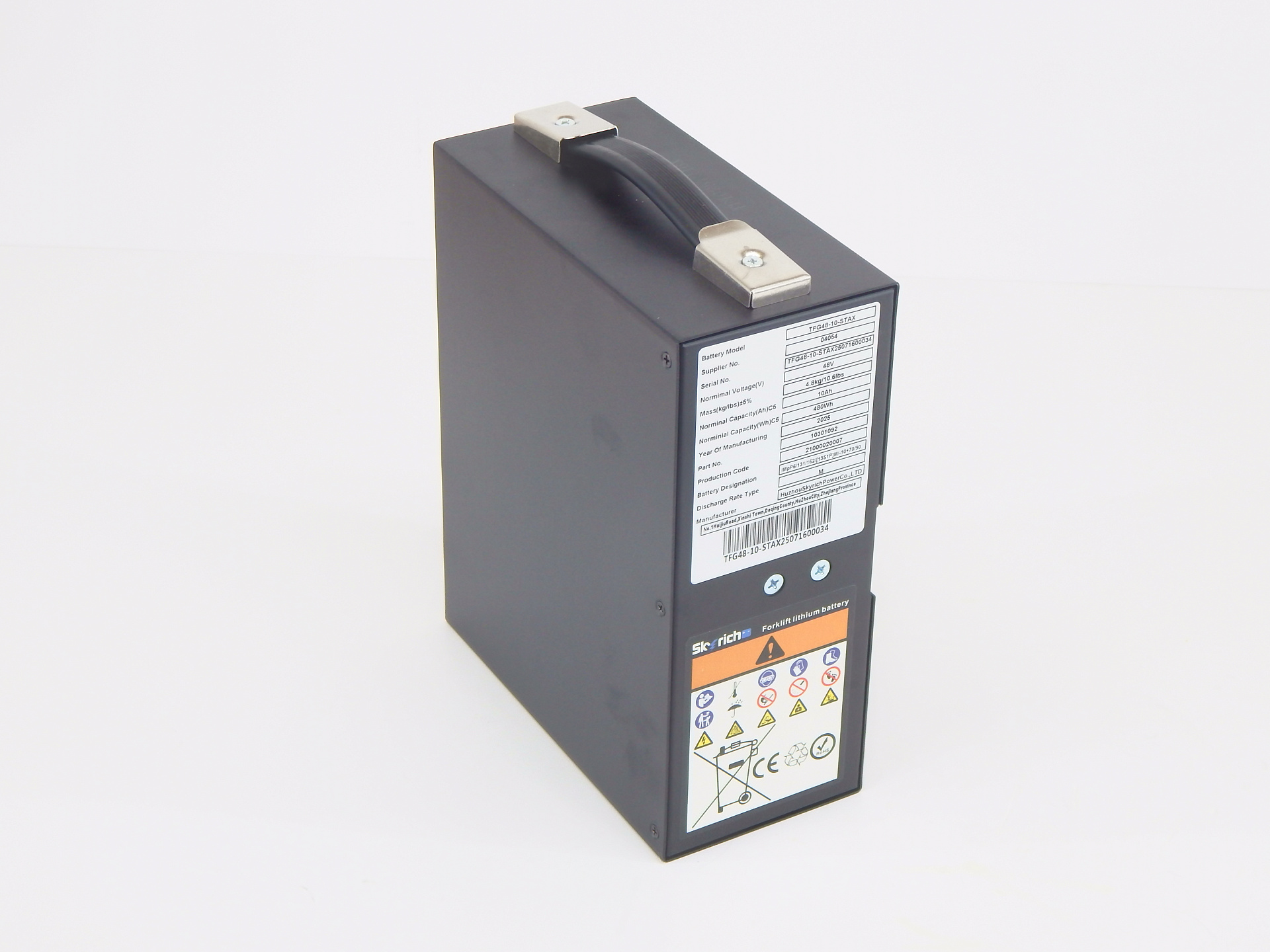 Аккумулятор литий-полимерный (Li-pol) 48В/10Ач 175х87х210 для тележек PPTH/EPT/EPTH