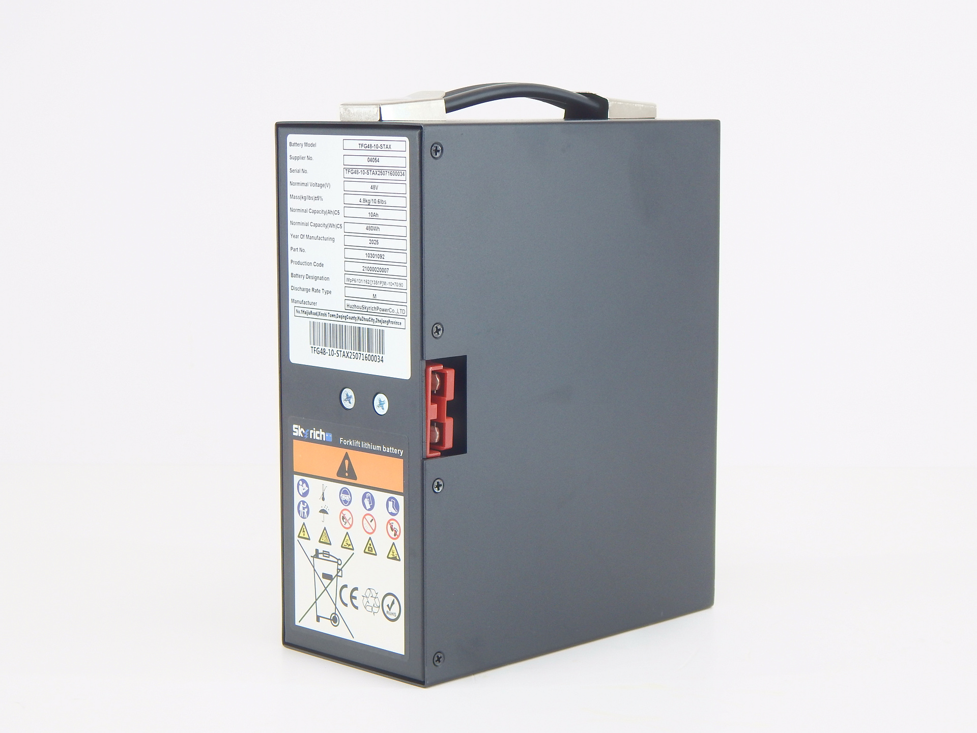 Аккумулятор литий-полимерный (Li-pol) 48В/10Ач 175х87х210  для тележек PPTH/EPT/EPTH