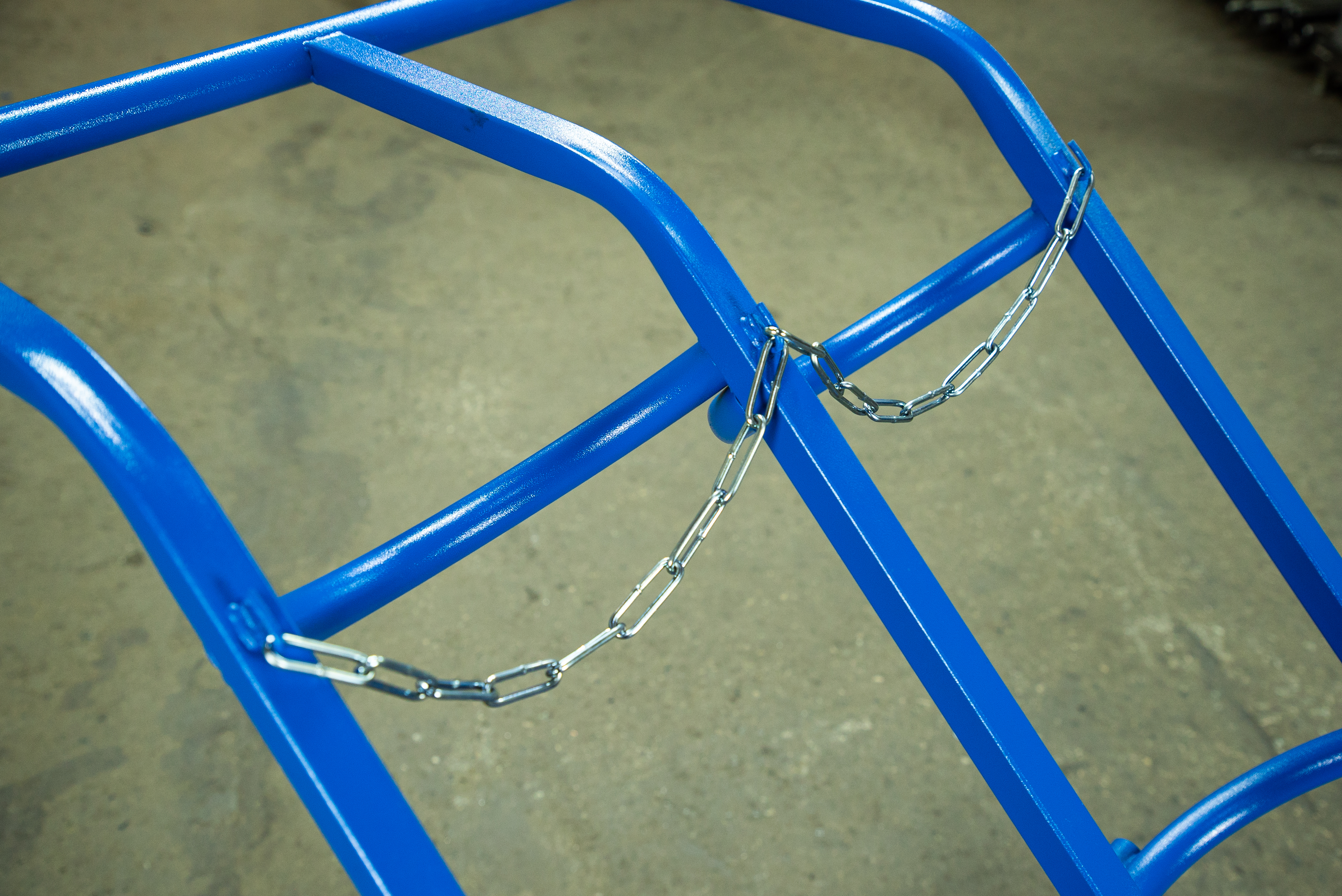 Тележка для газовых баллонов TOR ГБ-2, 2 баллона (250 пневмо колеса + 160 поворотное)