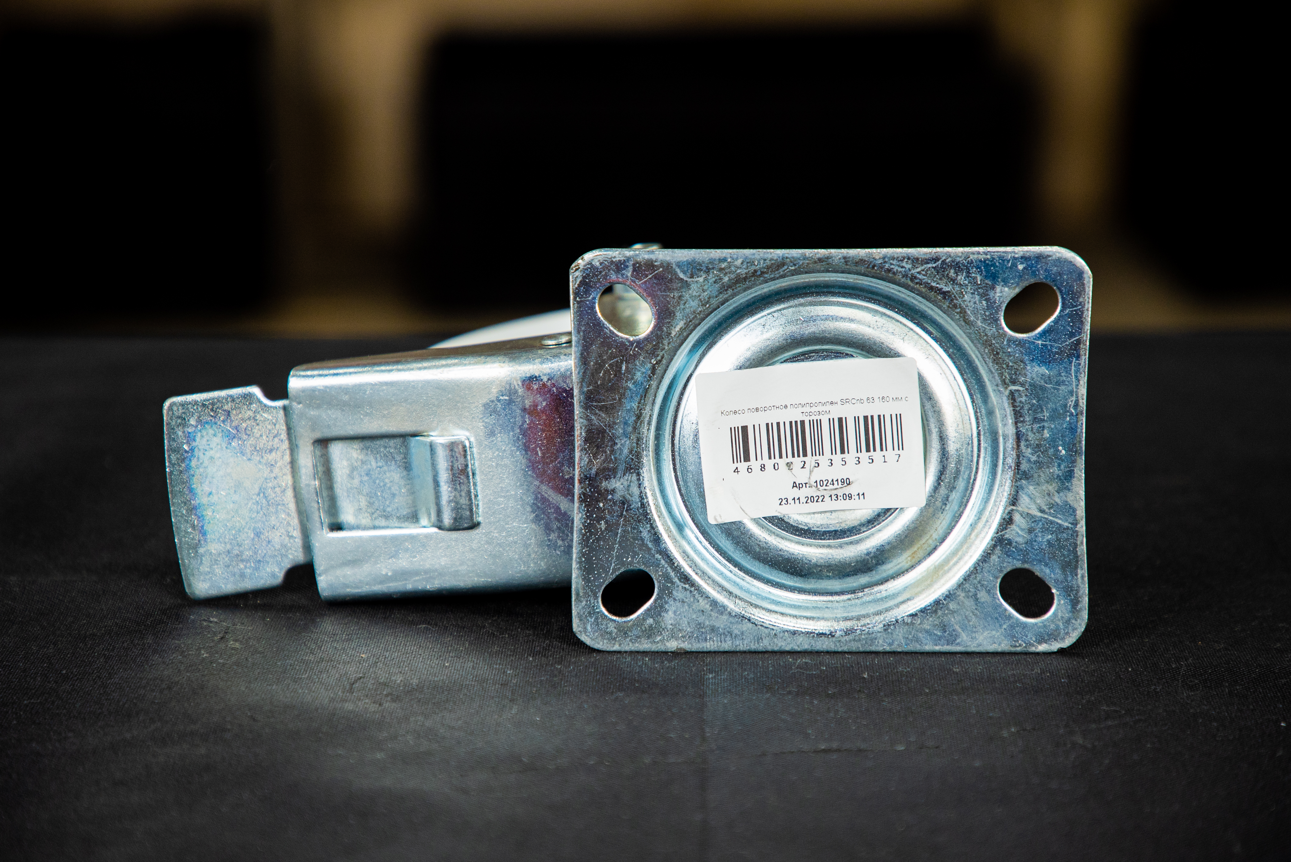 Колесо поворотное полипропилен SRCnb 63 160 мм с торозом (N)