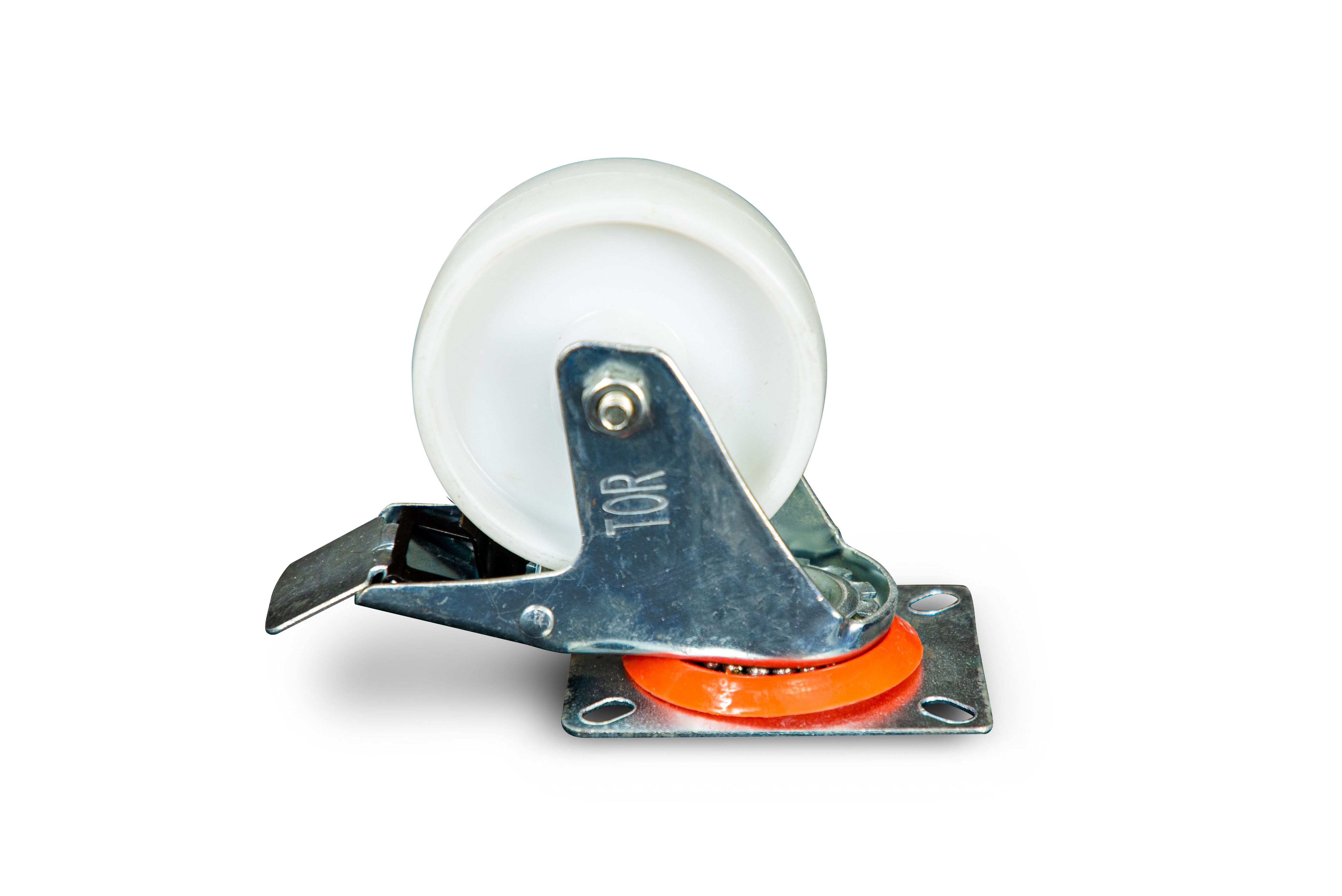 Колесо поворотное полипропилен SRCnb 42 100 мм с тормозом (N)