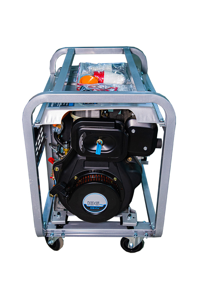 Генератор дизельный 5,0 кВт 380В/1,6 кВт 220В 15 л с электростартером TOR KM5000D