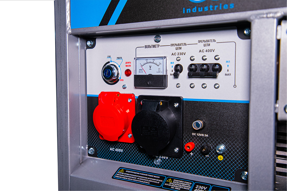 Генератор дизельный 5,0 кВт 380В/1,6 кВт 220В 15 л с электростартером TOR KM5000D