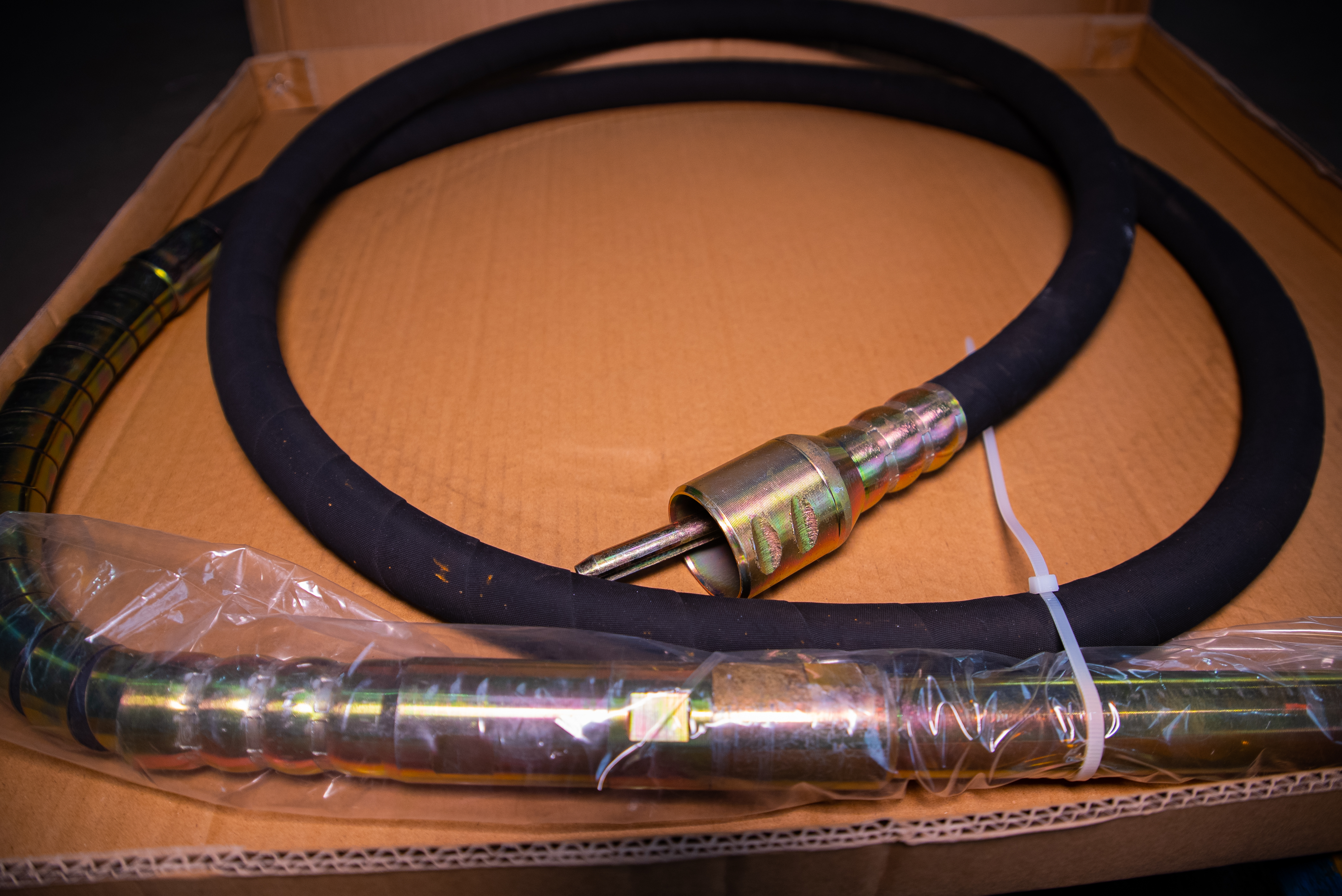 Гибкий вал с вибронаконечником для глубинных вибраторов ZN-C/TD-C 32 мм 4,0 м