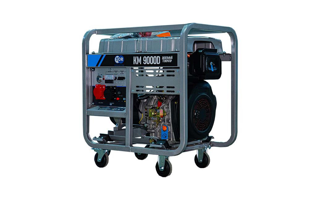 Генератор дизельный 9,0 кВт 380В/3 кВт 220В 20 л с электростартером TOR KM9000D