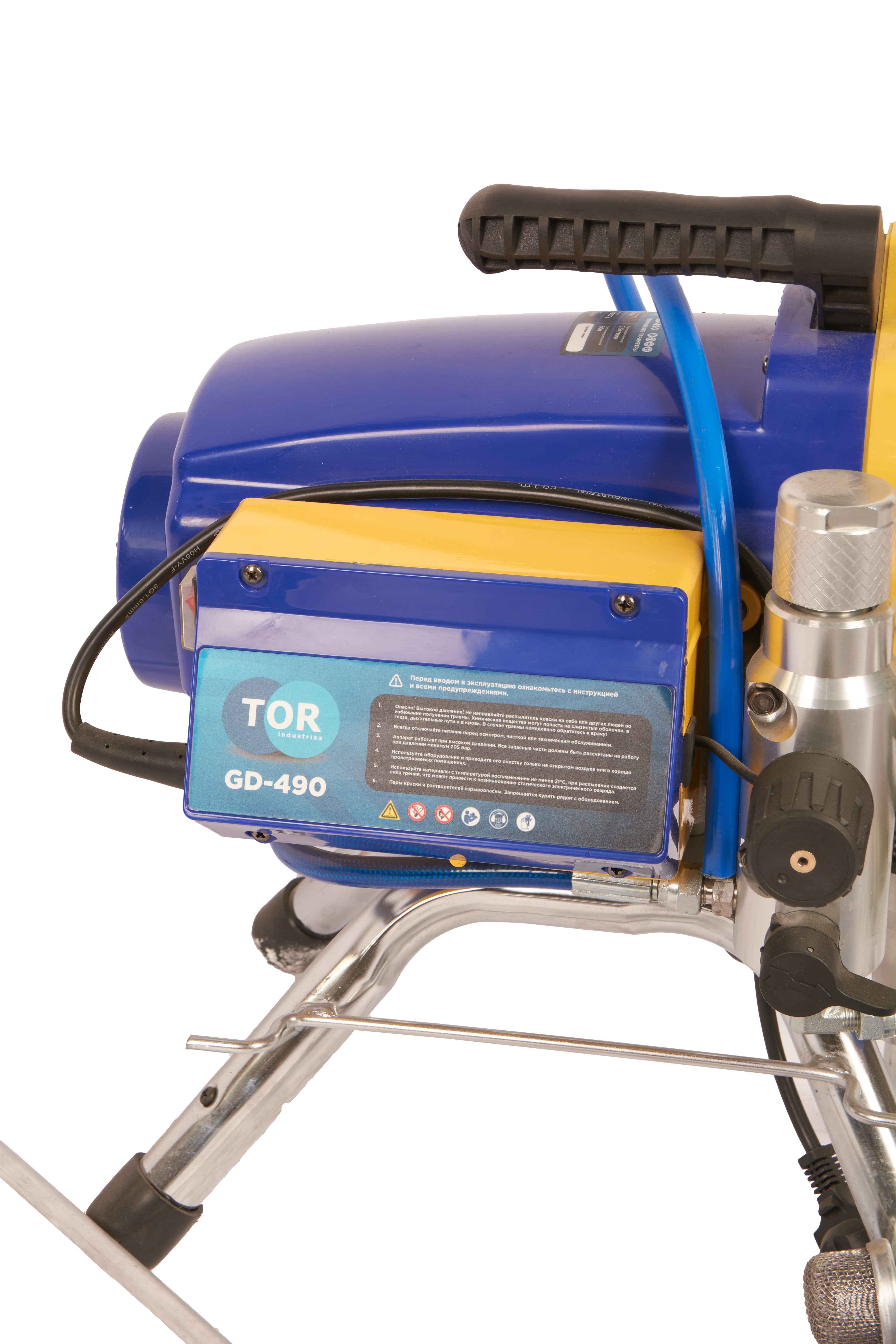 Окрасочный аппарат поршневой 290 бар, 2,2 кВт, 220 В  TOR GD-490