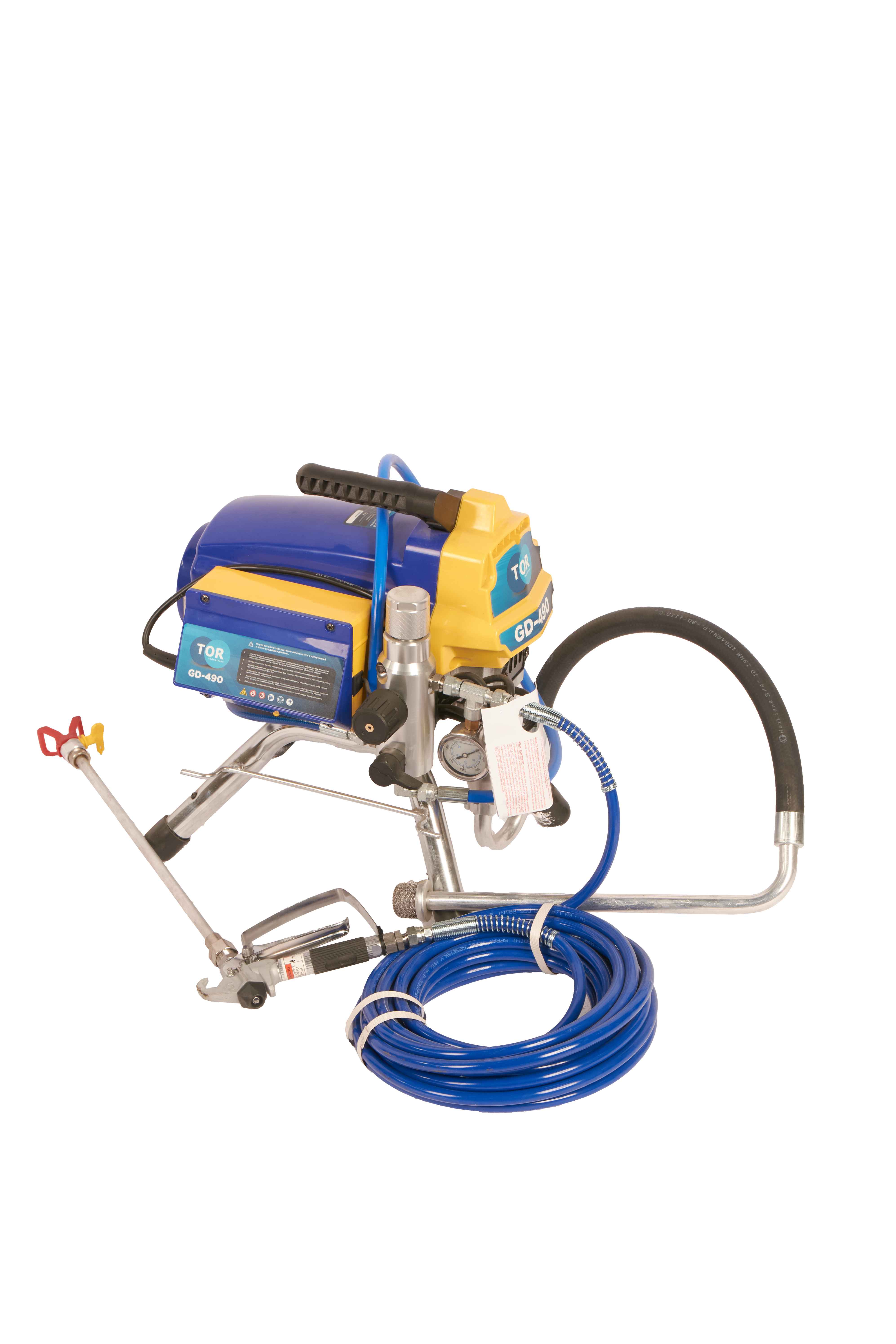 Окрасочный аппарат поршневой 290 бар, 2,2 кВт, 220 В TOR GD-490